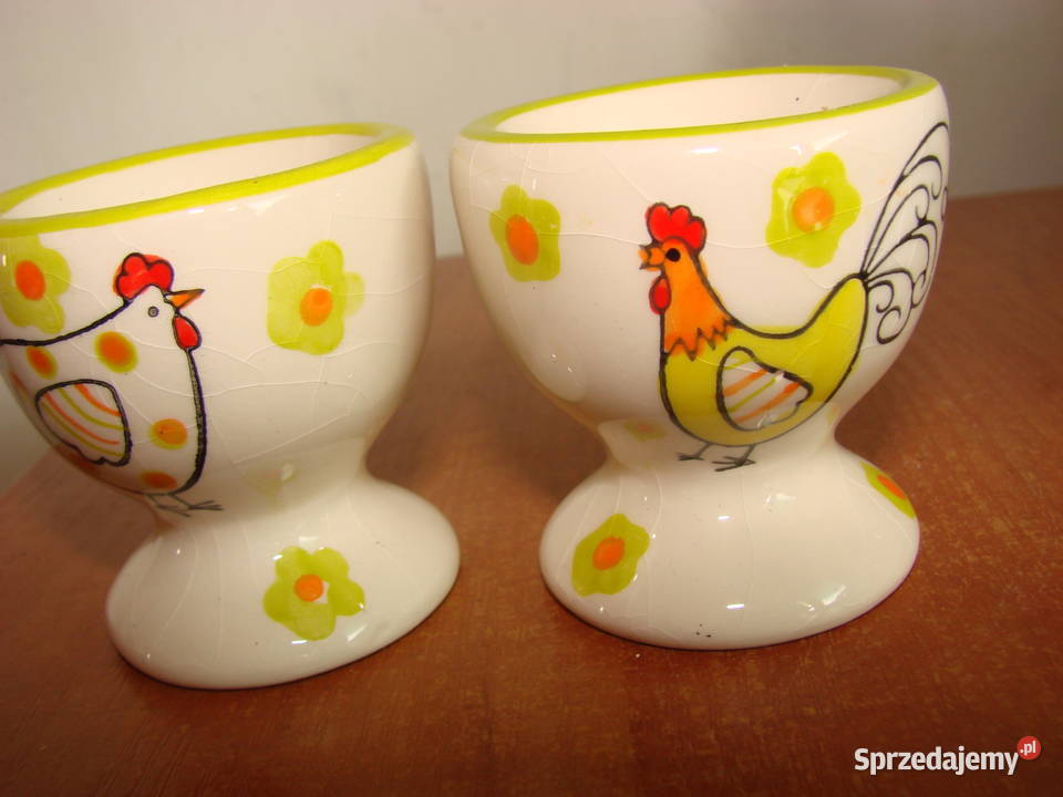 Kogut i Kura stare podstawki do jajek Pruszcz Gdański