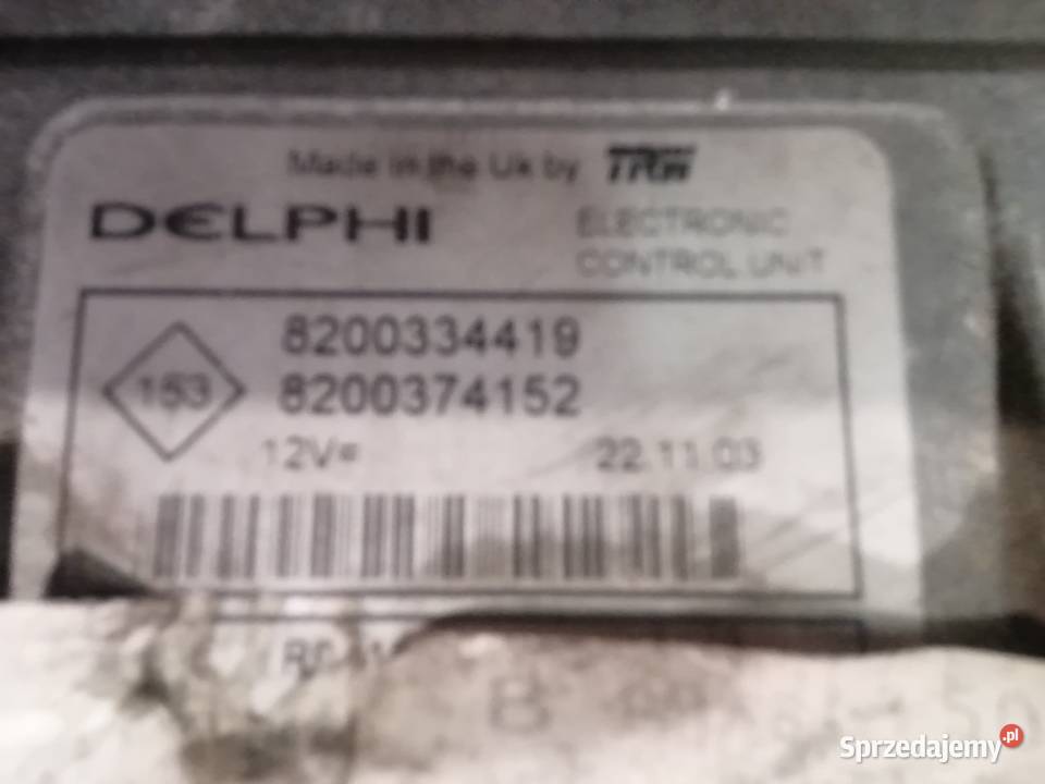15 dci sterownik 82003344198200374152 Megane 2