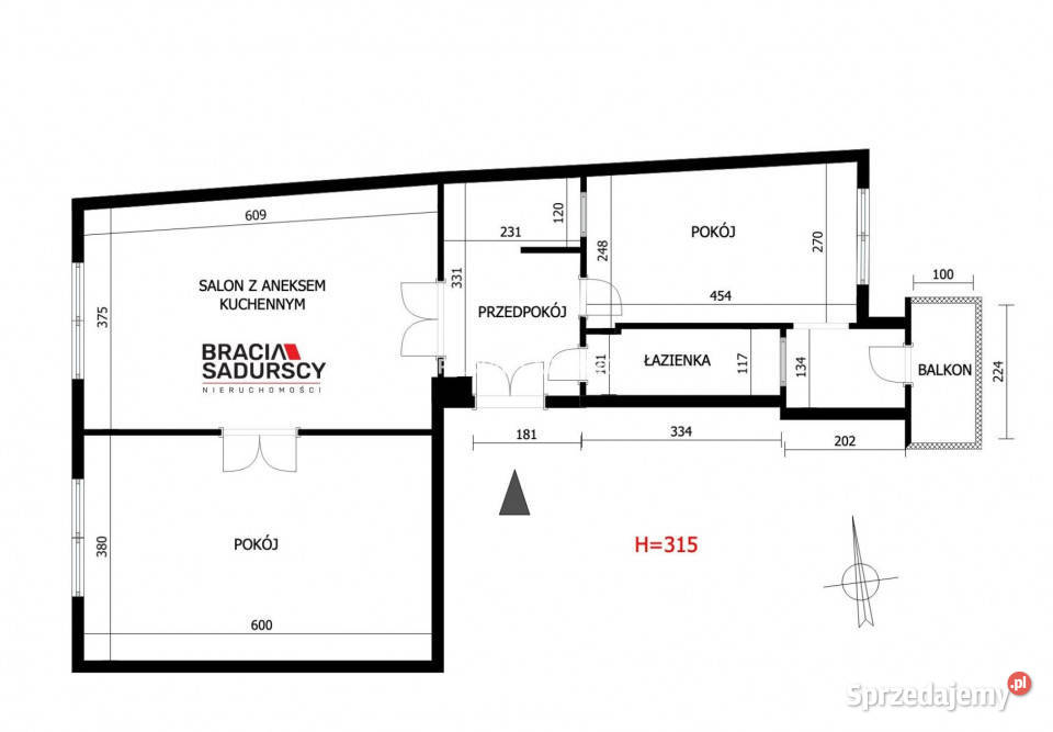 Mieszkanie Kraków 723m2 3 pokojowe