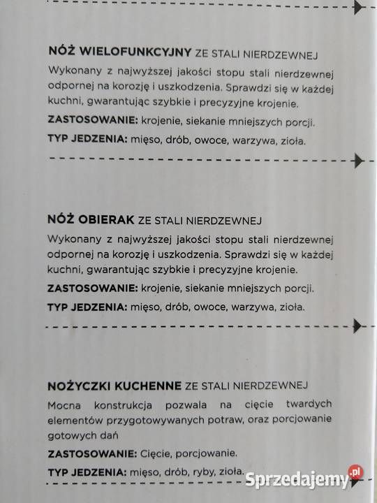 NAJTANIEJ Zestaw Noży Noże Stojak Nożyczki 7el