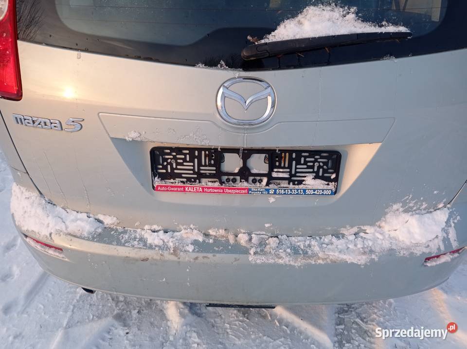 Mazda 5 skrzynia biegów klapa tylna osobowe Górno