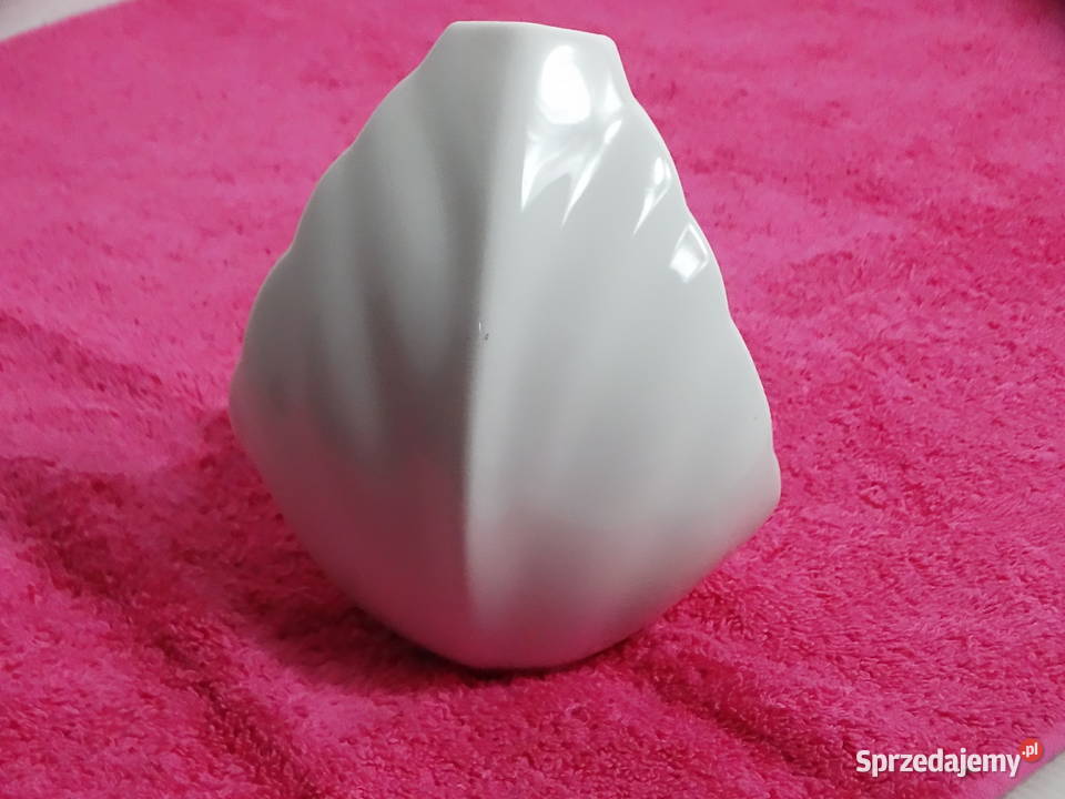 Porcelanowy wazonik figurka Ptaszek Wazony Biłgoraj