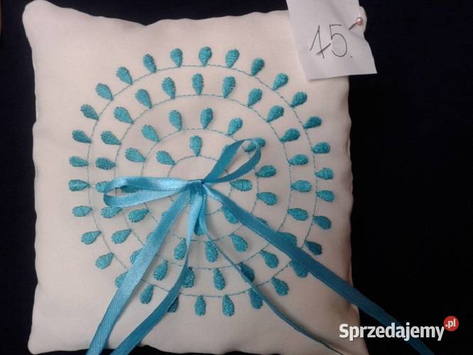 Popoduszeczki Poduszeczka na obrączki jasno krem dolnośląskie