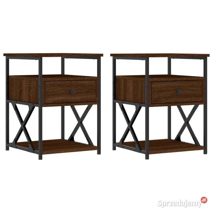vidaXL Szafki nocne 2 brązowy dąb 40x42x55 Nocne Warszawa