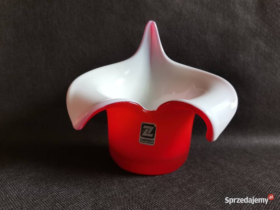 Stary nieużywany wazon Kalia HSG Ząbkowice Porcelana i szkło śląskie Katowice