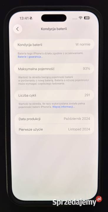 Iphone 16 pro 256gb esim Żukowo
