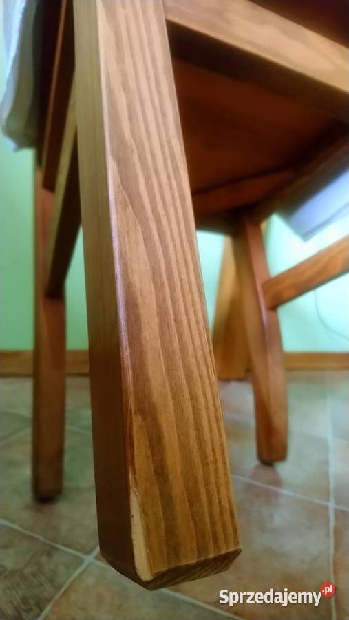 Krzesła sosnowe 2 miodowy wosk 45cm sprzedam
