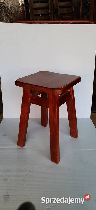 Nowy drewniany solidny taboret kuchenny taborety 30cm Sosnowiec