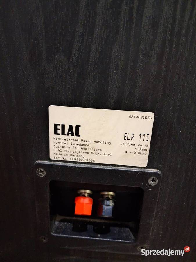 Kolumny Elac elr 115 2x140w Zadbane Dębno sprzedam