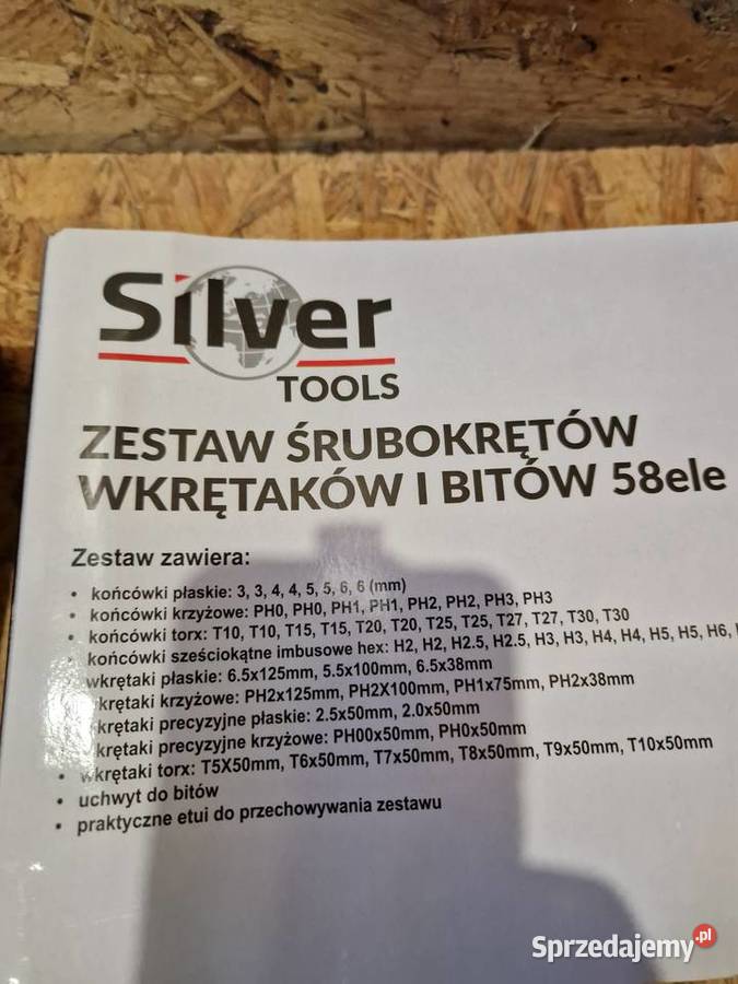 Zestaw śrubokrętów i bitów w walizce Silver 58 Głogowa