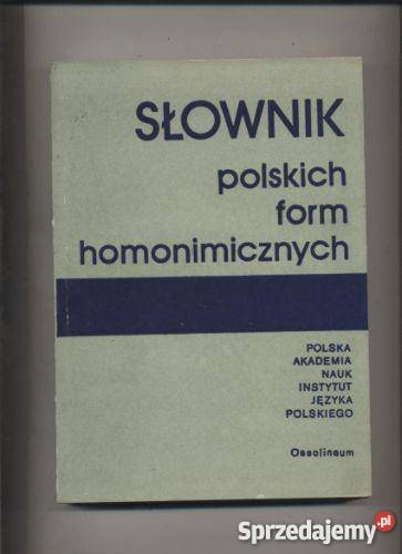 Słownik polskich form homonimicznych Szczecin