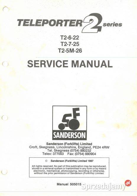 Sanderson T2 Teleporter 2 622 725 5M26 sprzedam