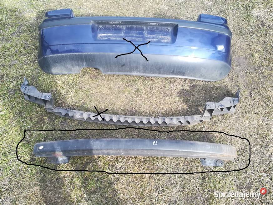 Wzmocnienie tylnego zderzaka vw polo p9 okular Mieleszyn