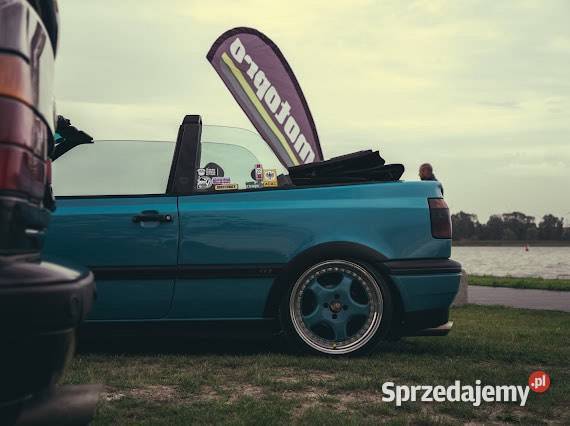 VW Golf mk3 Cabrio 18 GT zielony Police