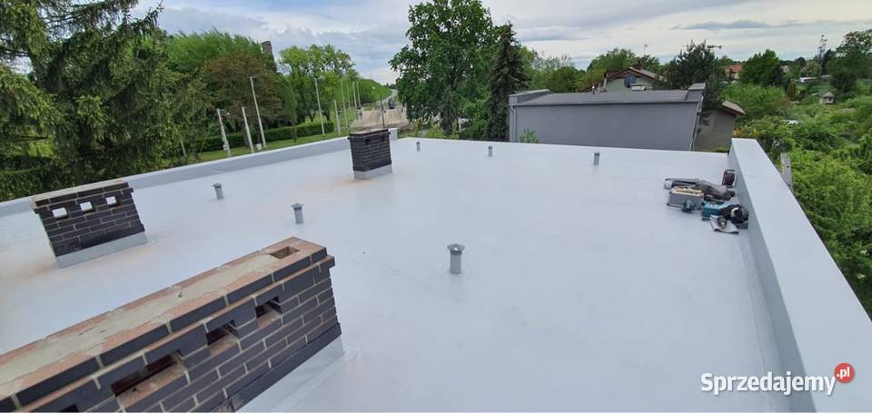 Dachy płaskie membrana PVC EPDM remont dachu Remont i budowa Kraków