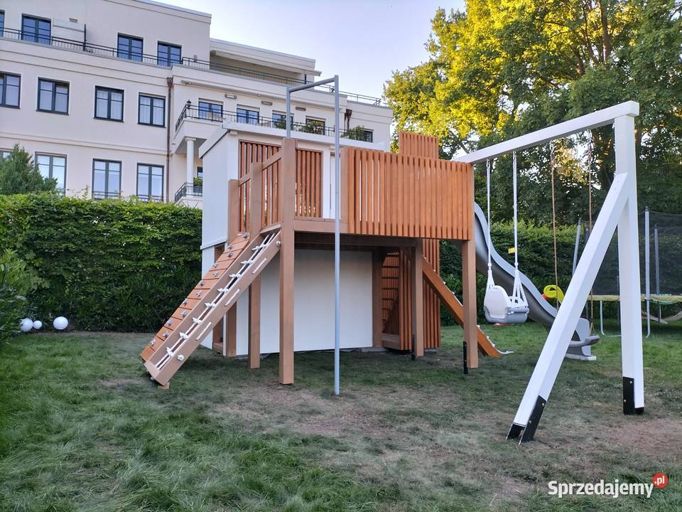 Drewniany domek dzieci D05 NOWOCZESNY plac zabaw Przemyśl