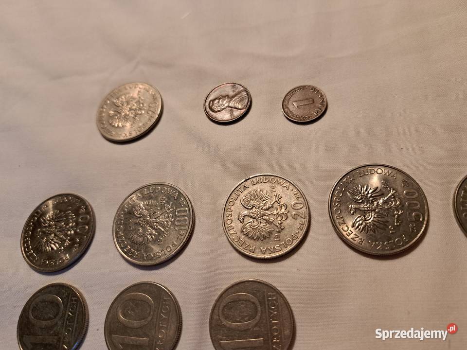 Monety PRL zestaw różnych 23 sztuk