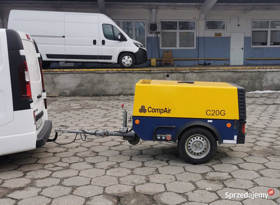 Kompresor Śrubowy spalinowy z + agregat prądotwórczy