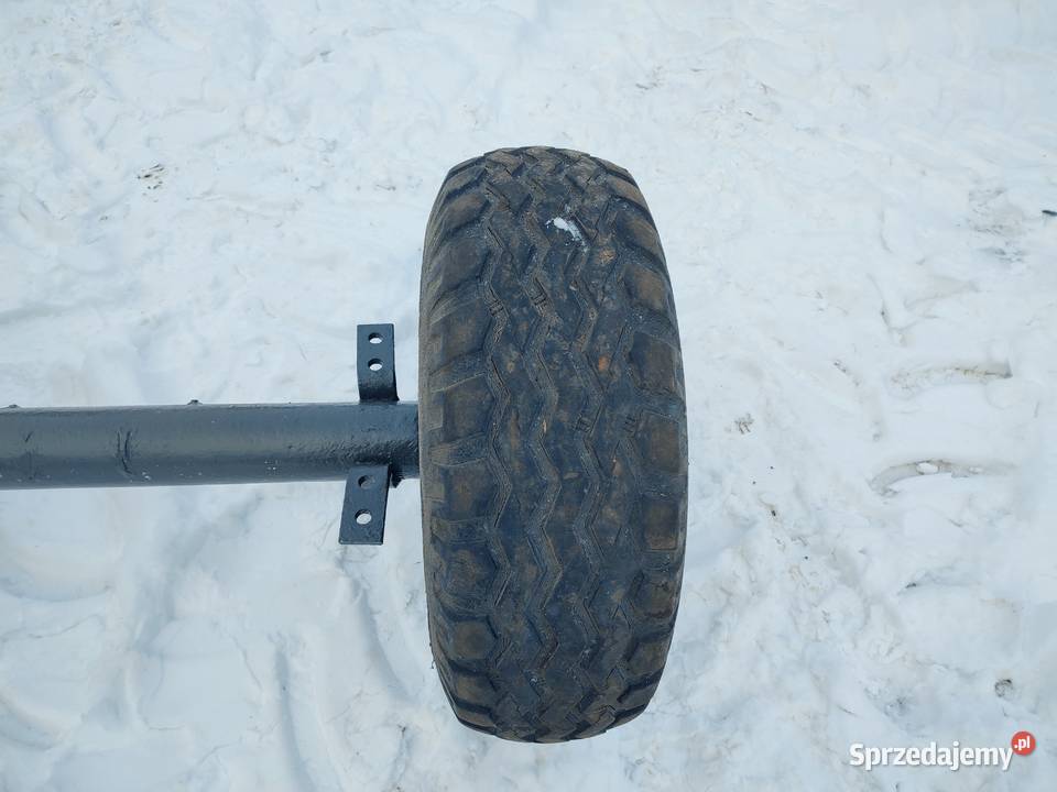 Oś z kołami 100 75 r15 do przyczepy jednoosiowej Pozostałe Sędziszów sprzedam