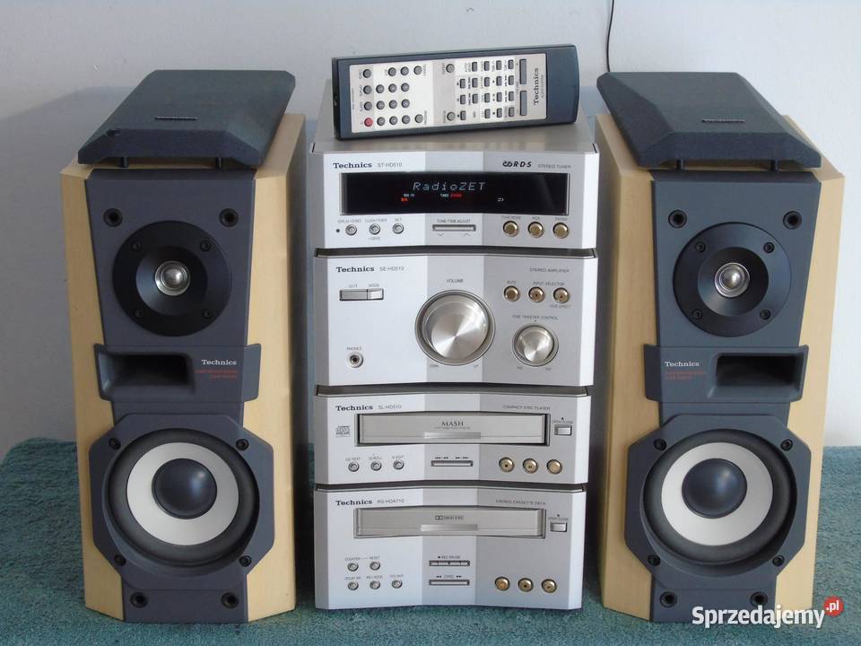 Wieża Technics SAHD510 710 pilot kolumny DOSTAWA Elektronika podkarpackie Jasło