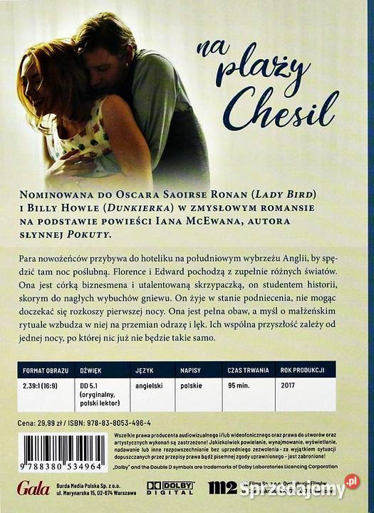 NA PLAŻY CHESIL SAOIRSE RONAN DVD KS Kalisz