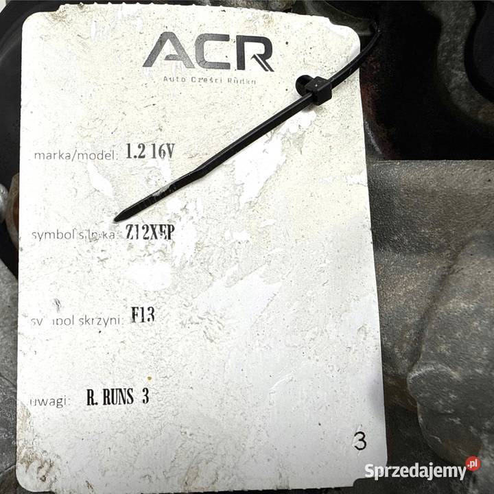 SILNIK Z12XEP Opel Corsa C D Agila A 12 16V 80 osobowe Chełm