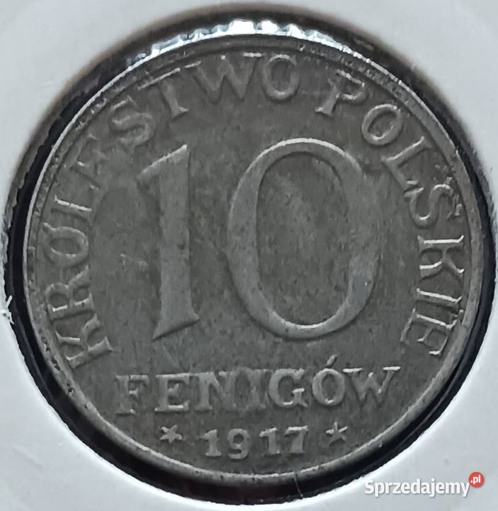 10 Fenigów Królestwo Polskie 1917 r NBO 1