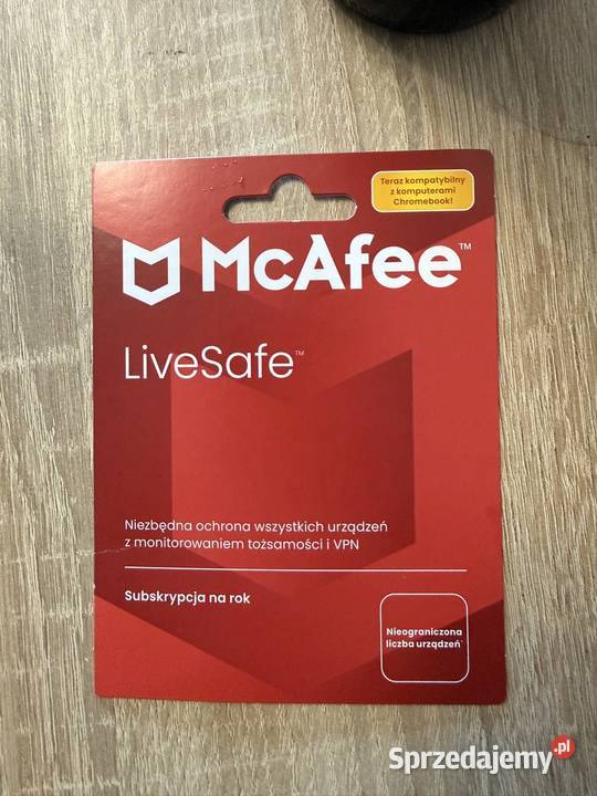 McAfee LiveSafe 12 miesięcy nielimitowana liczba