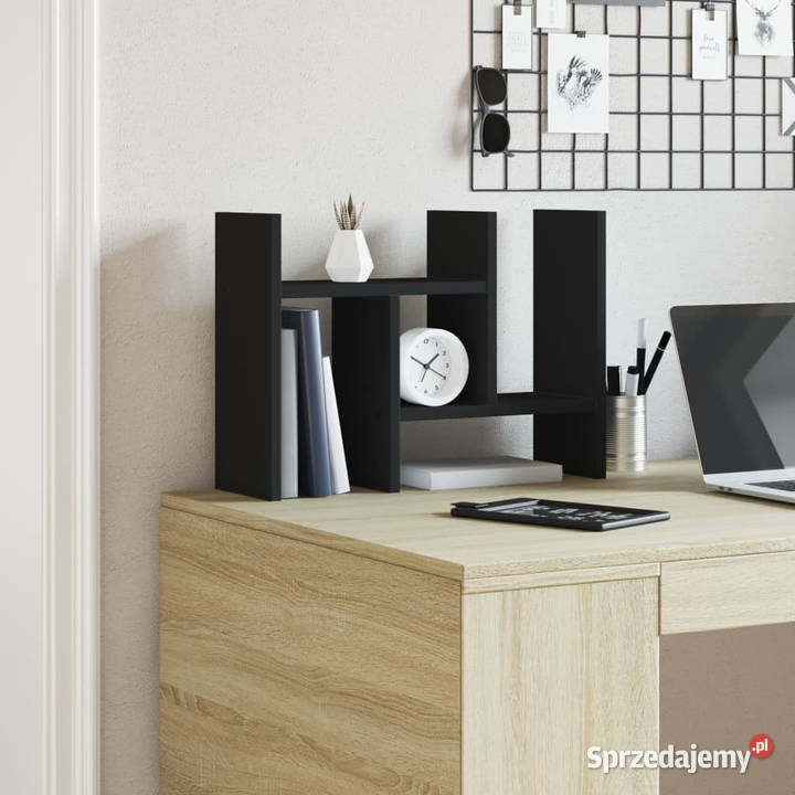 Organizer na biurko czarny 345x155x355 WM848053 mazowieckie Warszawa