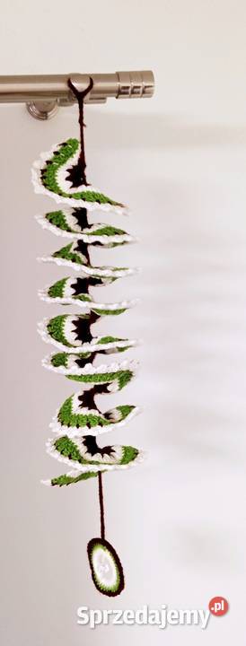 Wind spinner wykonany na szydełku zawieszka Łask