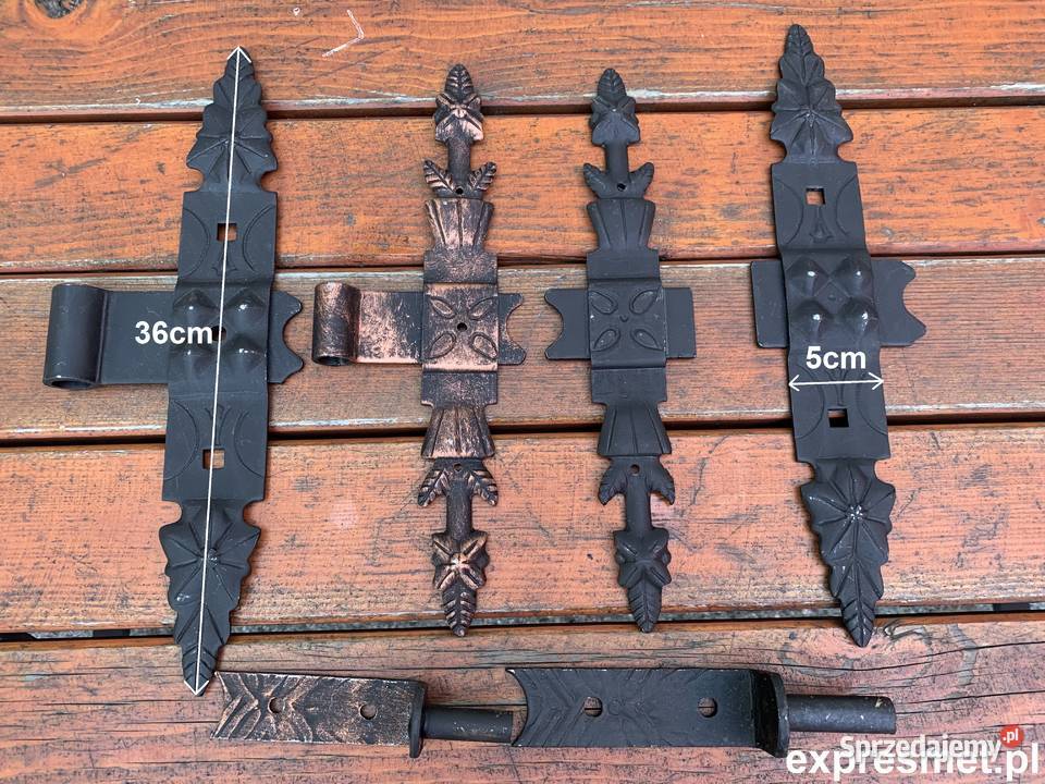 Zawias środkowy ozdobny atrapa dekoracyjny kuty Zawiasy Poznań sprzedam