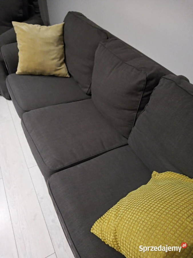 Sprzedam szary komplet wypoczynkowy Ikea Ektorp tkanina Wejherowo