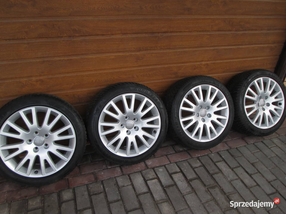 Koła alu 17 AudiVW 5x112 opony GoodYear 24 Samochodowe Kościerzyna