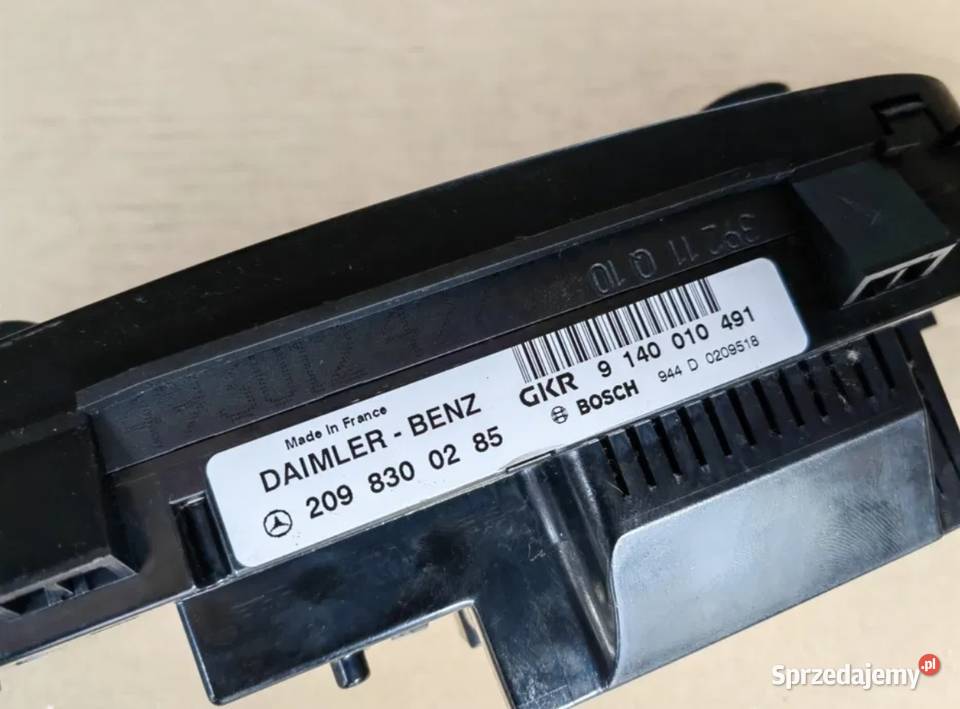 Panel sterowania nawiewu klimatyzacji Mercedes Żory