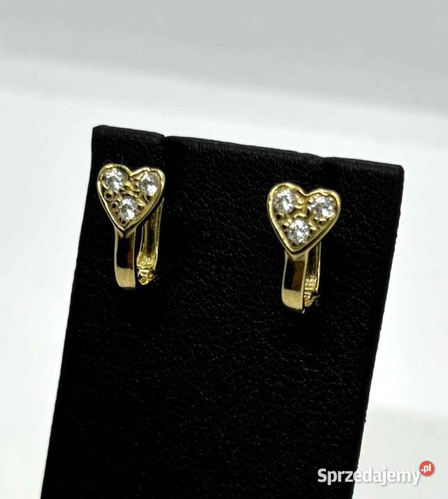 Złote Kolczyki pr 333 135g złoto Kolczyki Elbląg