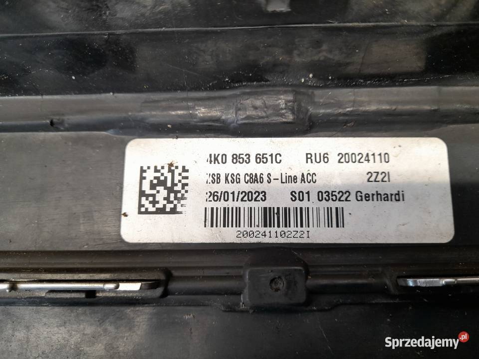 AUDI A6 C8 GRILL ATRAPA CHŁODNICY 4K0853651C zachodniopomorskie Goleniów