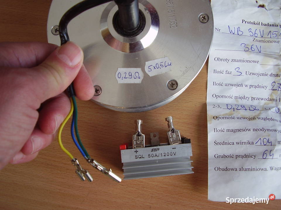 Prądnica na wiatrak 240 W Alternator 3 fazowy