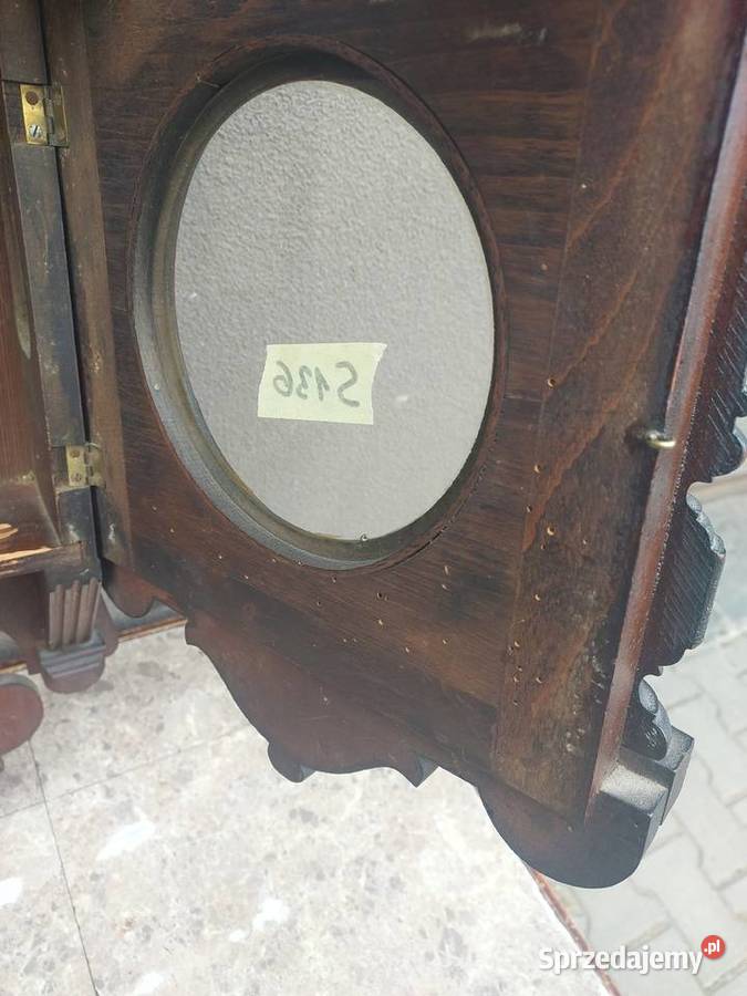 S136 Skrzynia obudowa starego zegara mały ślązak Tczew
