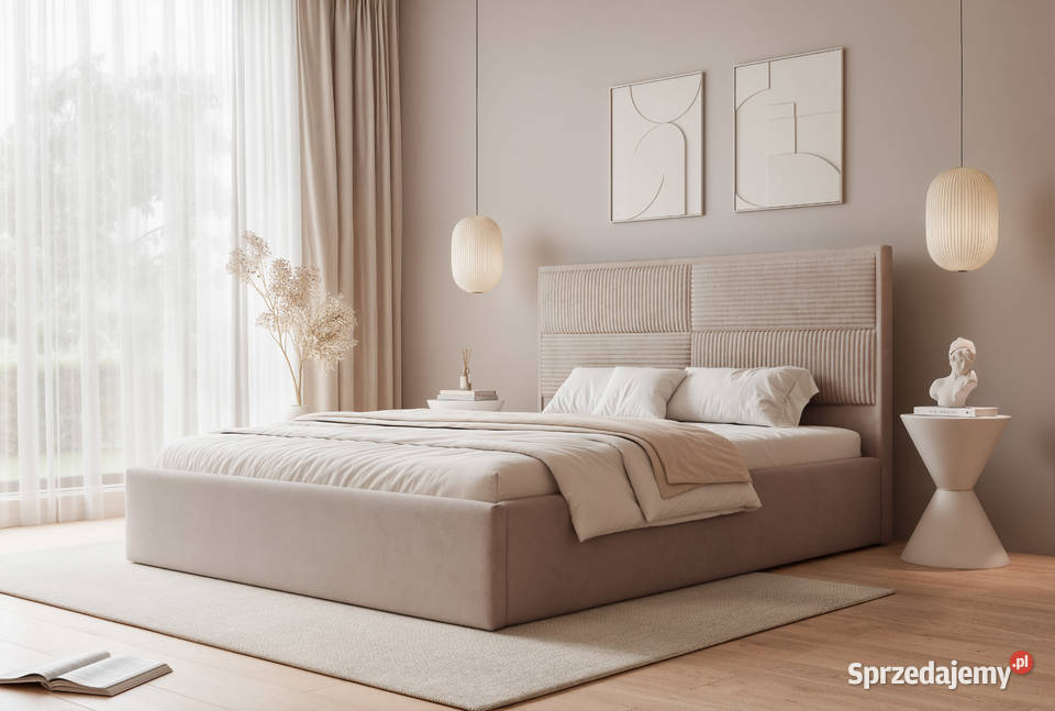 Łóżko tapicerowane z pojemnikiem Livio różne Tarchały Małe