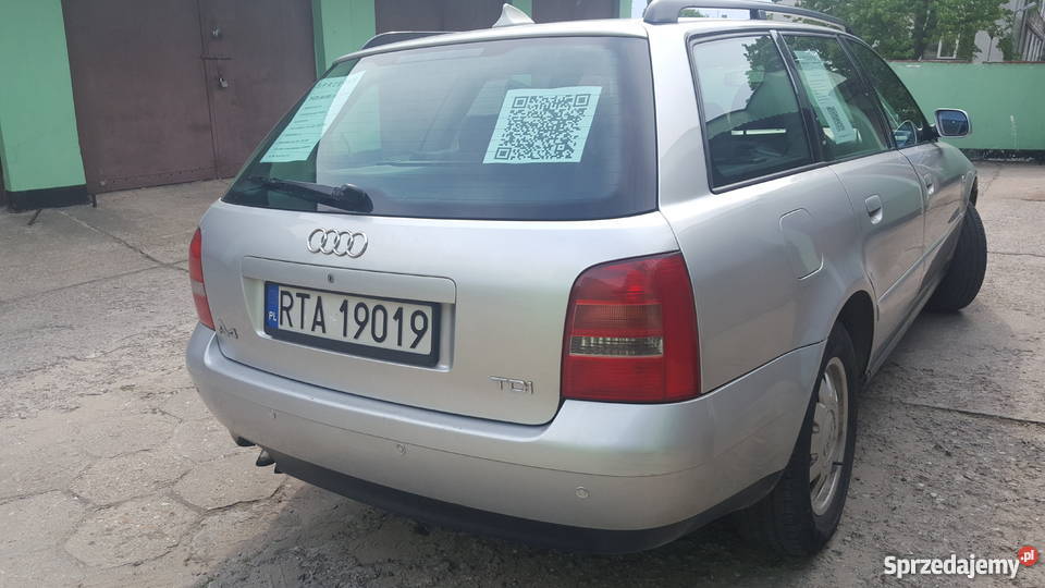 Audi A4 B5 19 TDi avant srebrny bogate wypos elektryczne lusterka