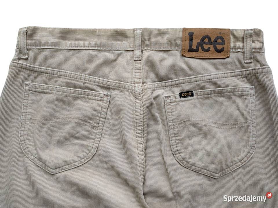7204 LEE beżowe bawełniane sztruksy 50 M opolskie Kędzierzyn-Koźle