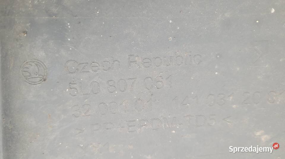 SKODA YETI 08 SPOILER DOKŁADKA ZDERZAK PRZÓD Ruda Śląska