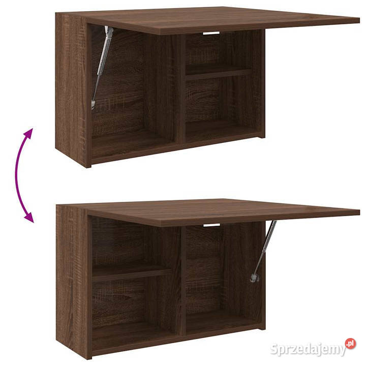 Wisząca szafka łazienkowa brązowy dąb 60x25x40 Meble Warszawa