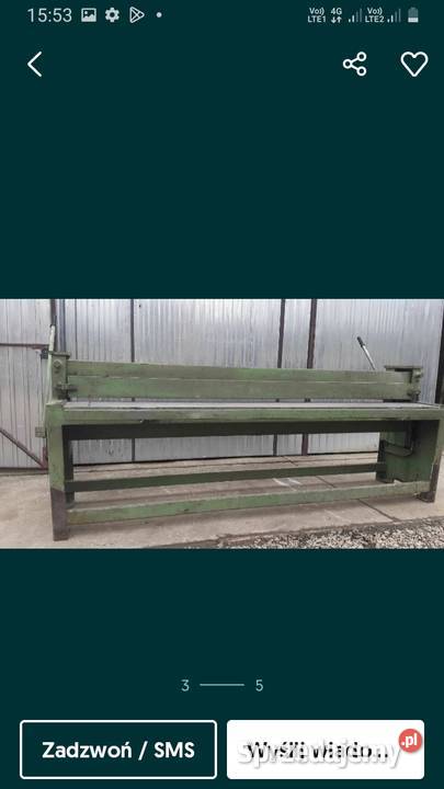 gilotyna ręczna mazanek 2500x1 Kraków