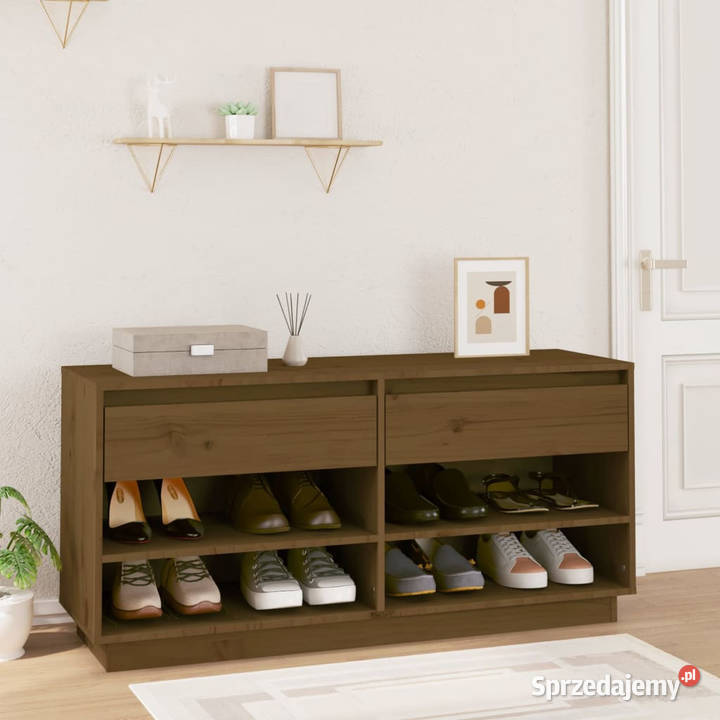 Szafka na buty miodowy brąz 110x34x52 lite mazowieckie