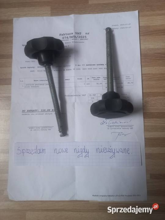 Pokrętło posuwu frezarki Orzechowo