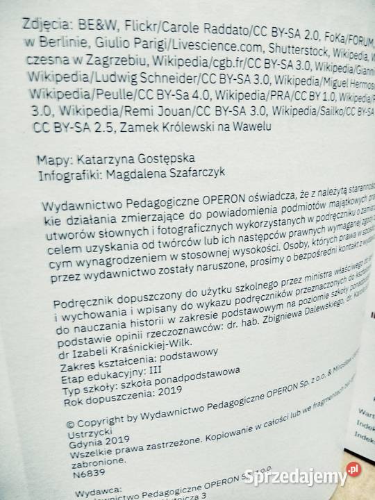 Historia operon 1 starożytność szkoły Antykwariat