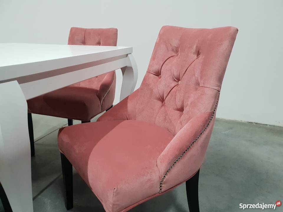 Krzesło tapicerowane chesterfield eleganckie z Toruń