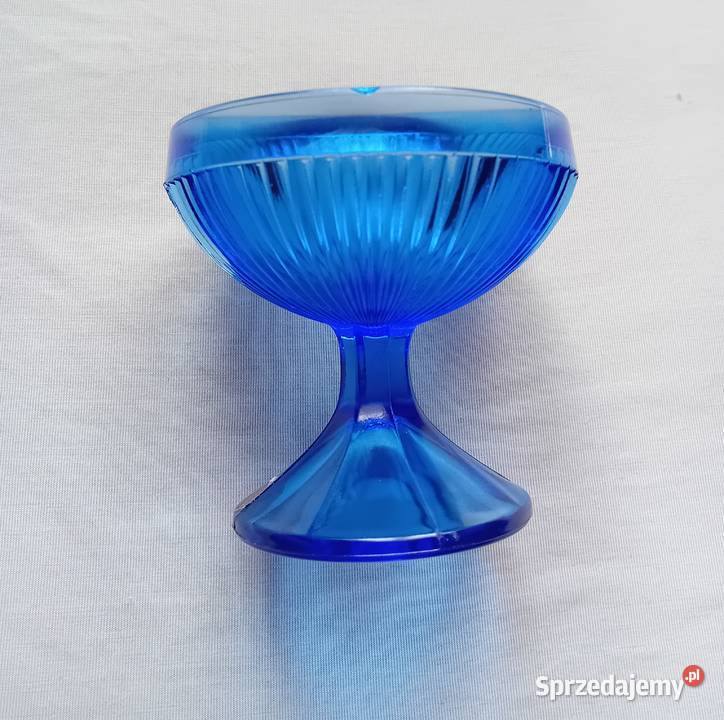 Kobaltowy pucharek AB Nybro Glasbruk Szwecja II Koźminek sprzedam