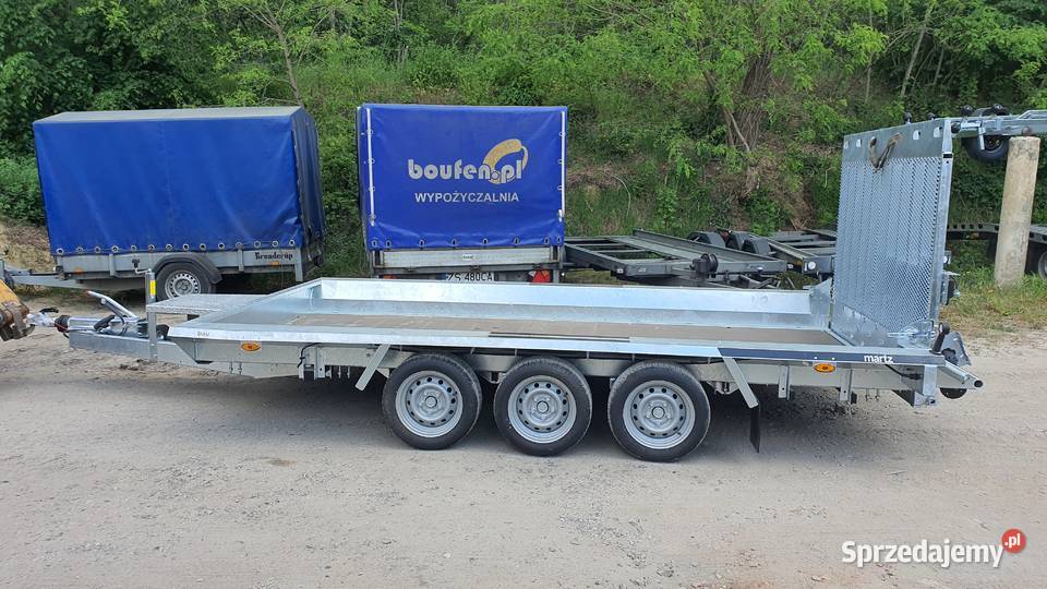 Przyczepa trzyosiowa pod minikoparki Bau 3 4003